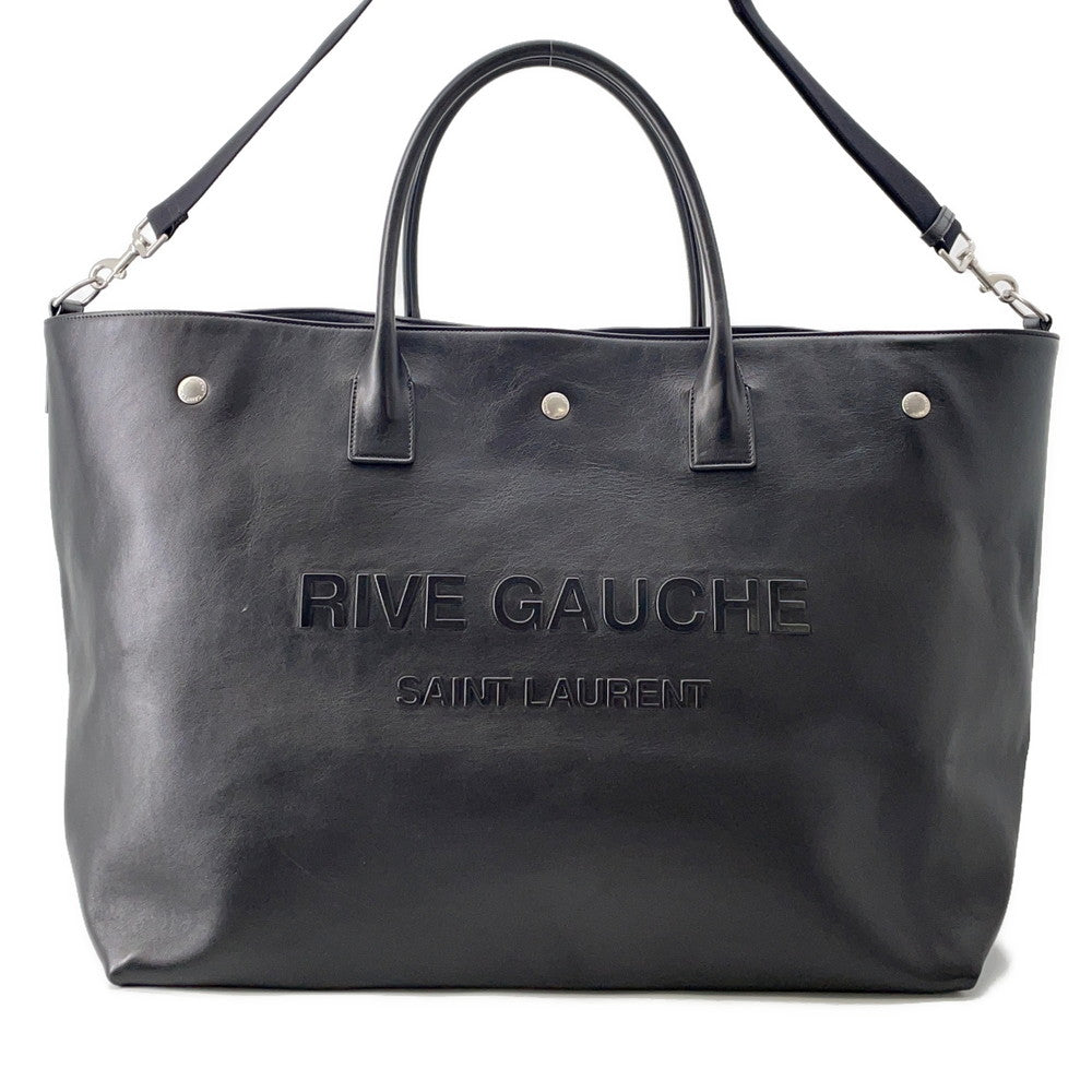 Saint Paris Rive Gauche Tote Bag Black707651 Leather
