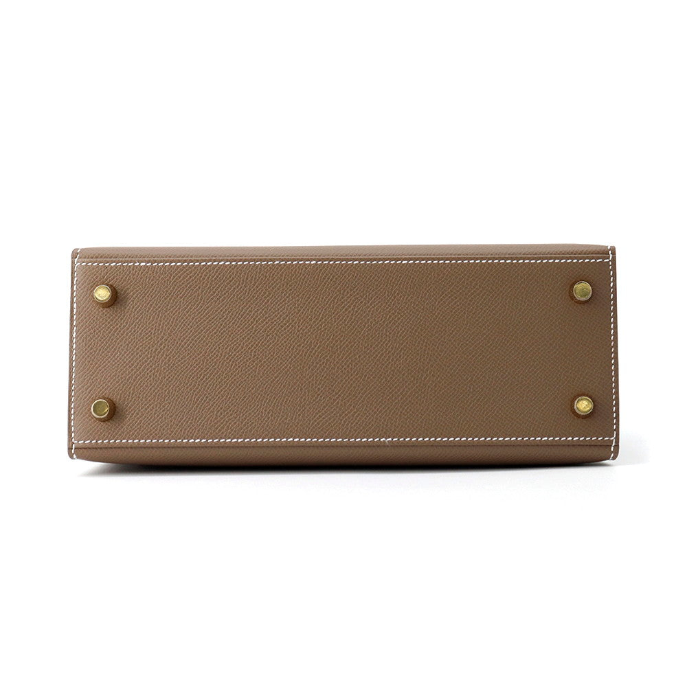 Kelly Sellier Etoupe Epsom Size Handbag Travel Bag