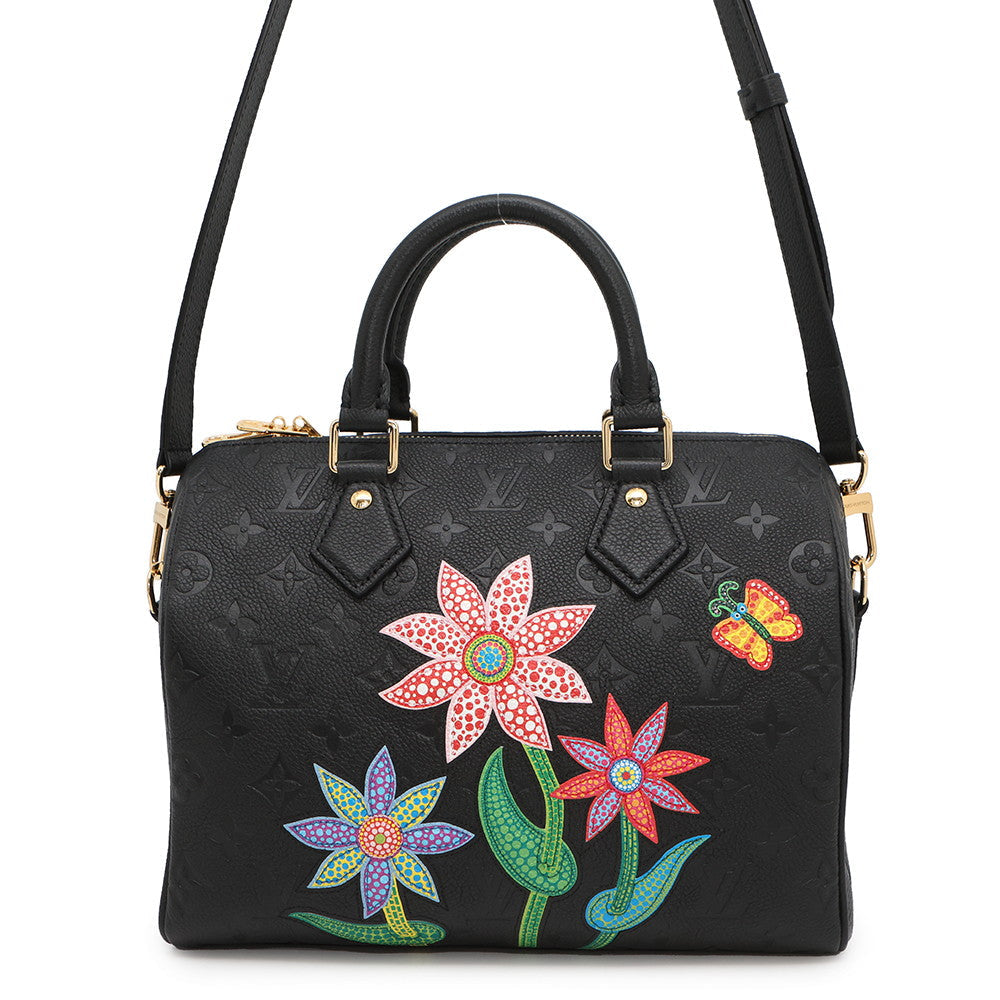 Louis Vuitton LVxYK Speedy Bandouliere NoirM46415 Empreinte Monogram Handbag