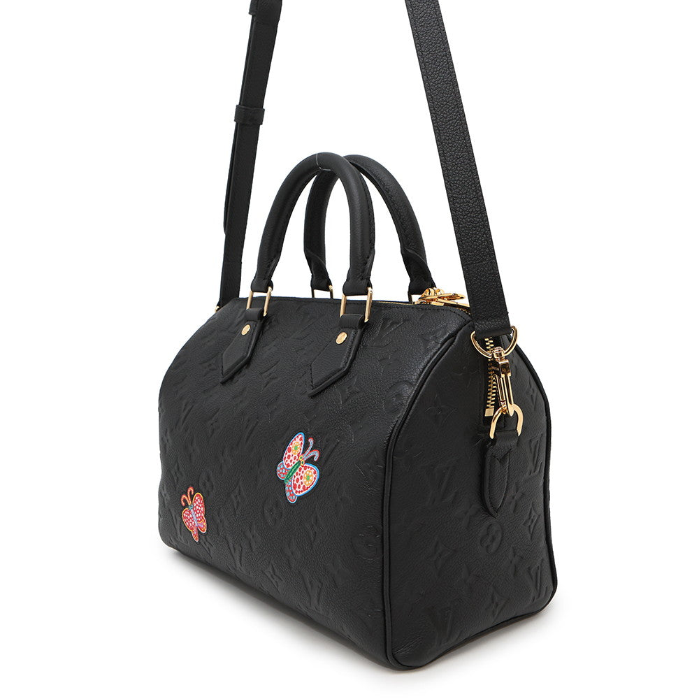 Louis Vuitton LVxYK Speedy Bandouliere NoirM46415 Empreinte Monogram Handbag