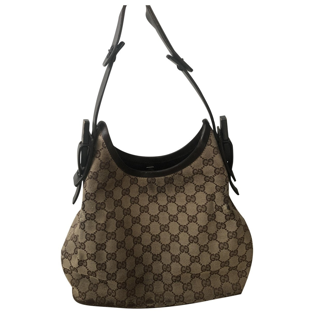 Gucci hobo beige cloth handbag