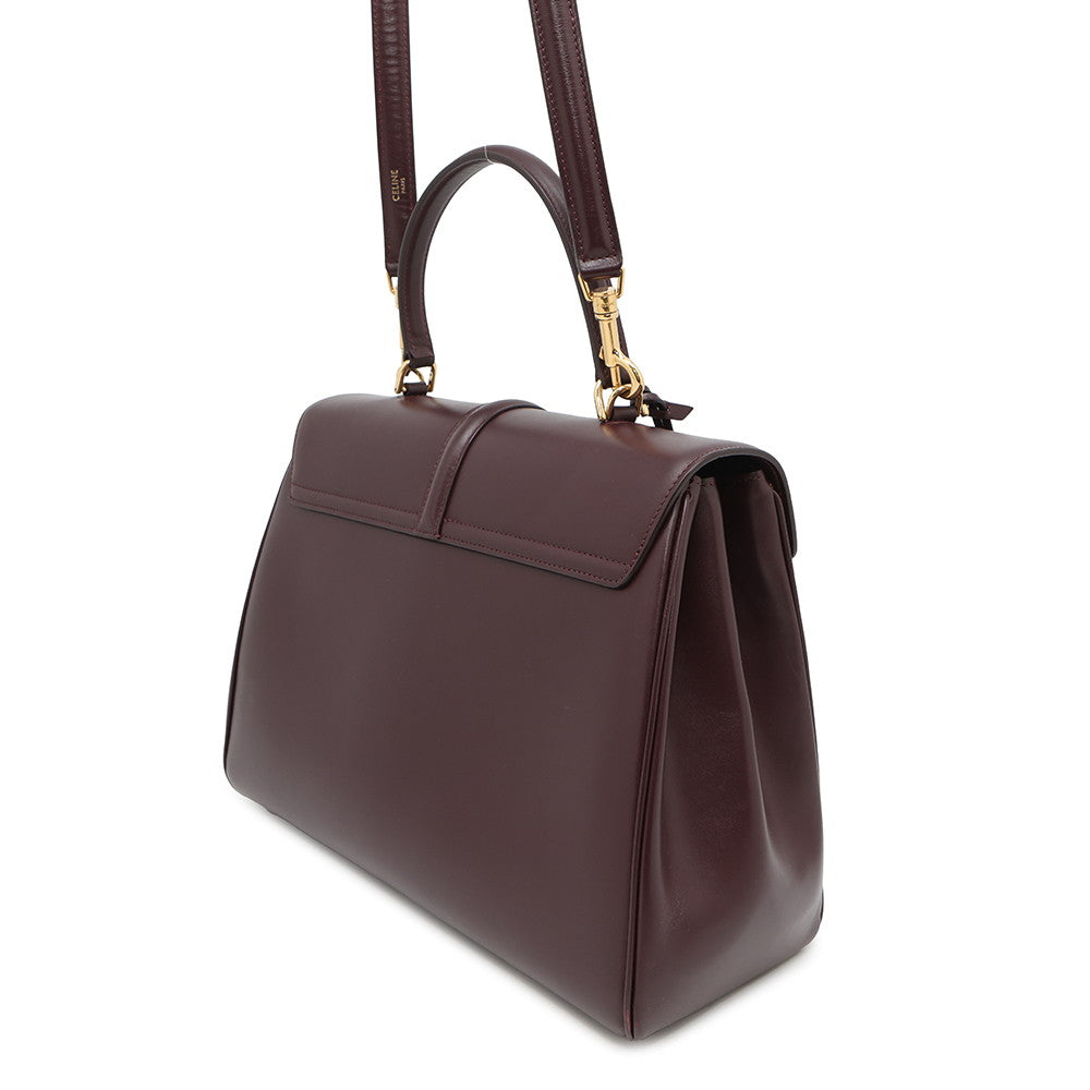 Way Handbag Bordeaux Size Leather Medium Travel Bag