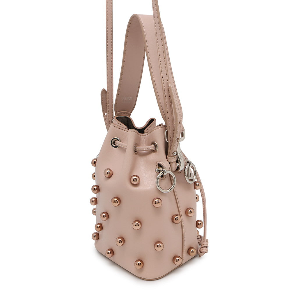 Fendi Montresor Shoulder Bag Studded Jasmin Flower8Bs010 Leather Mini
