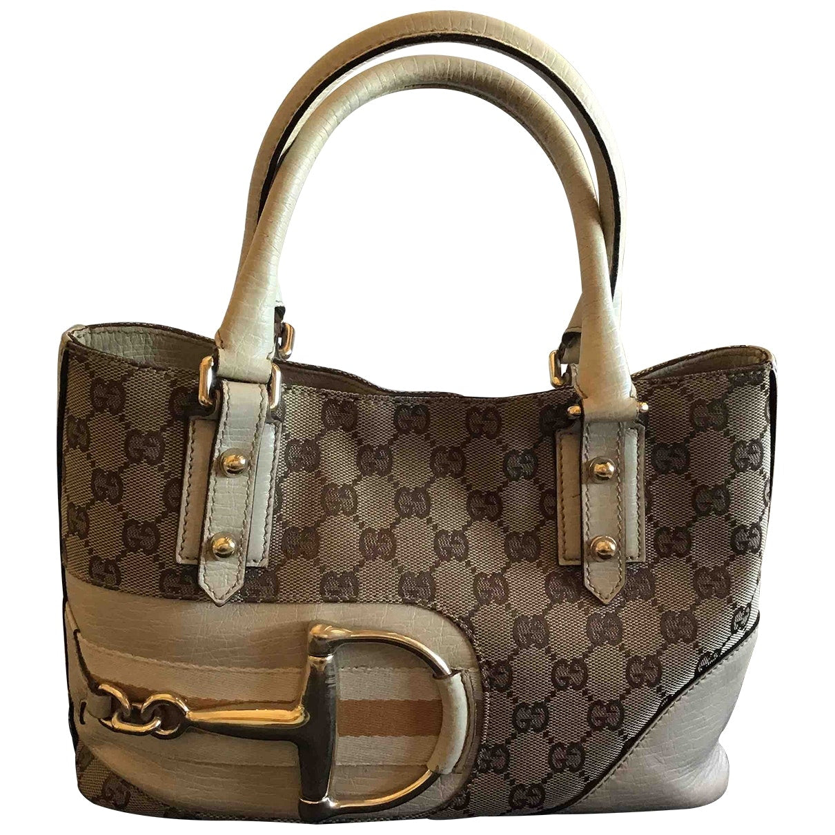 Gucci beige cloth handbag