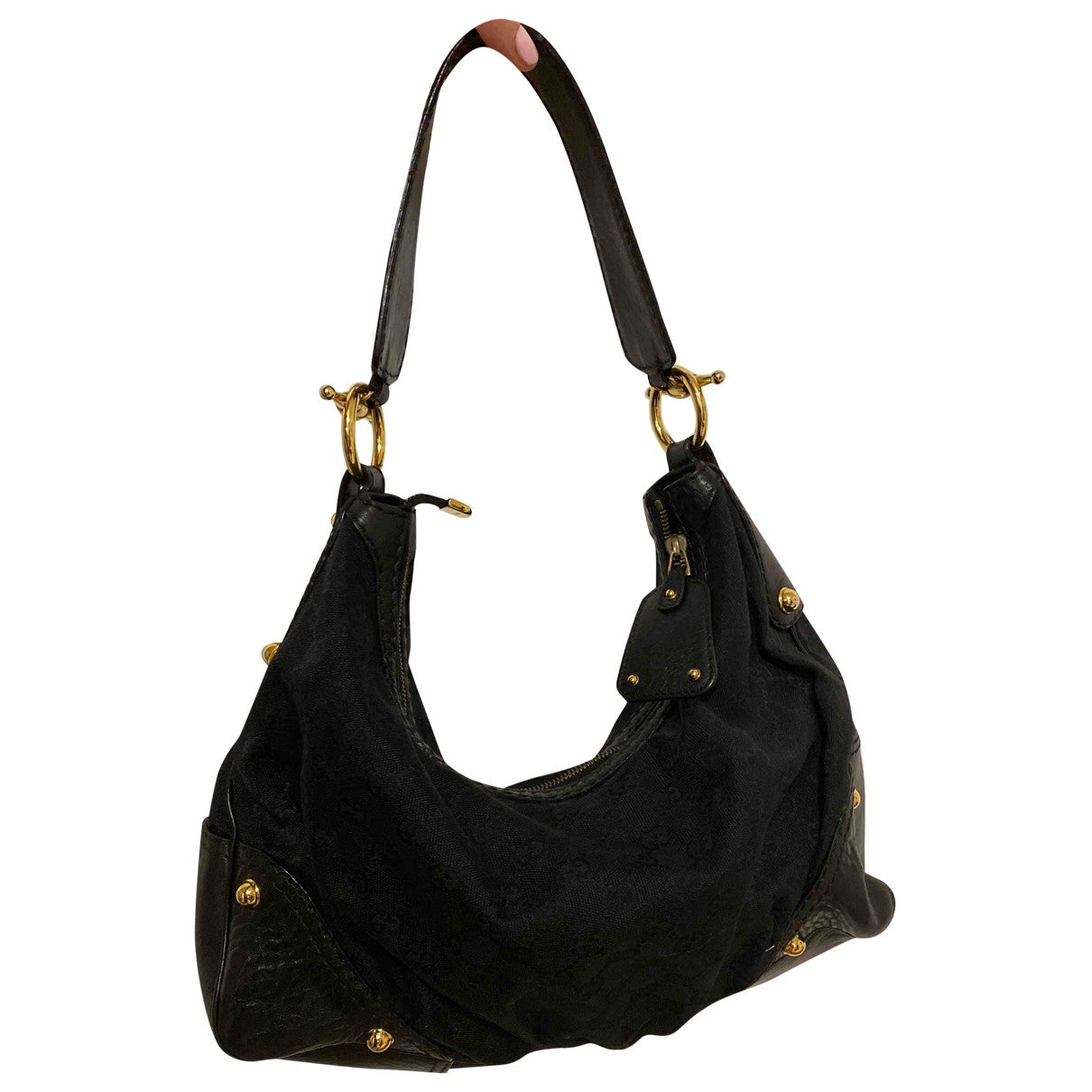 Gucci black cloth handbag
