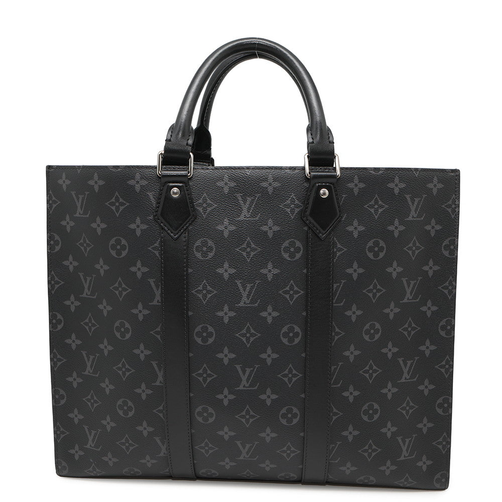 Louis Vuitton Sac Plat 24H NoirM47059 Eclipse Monogram Handbag