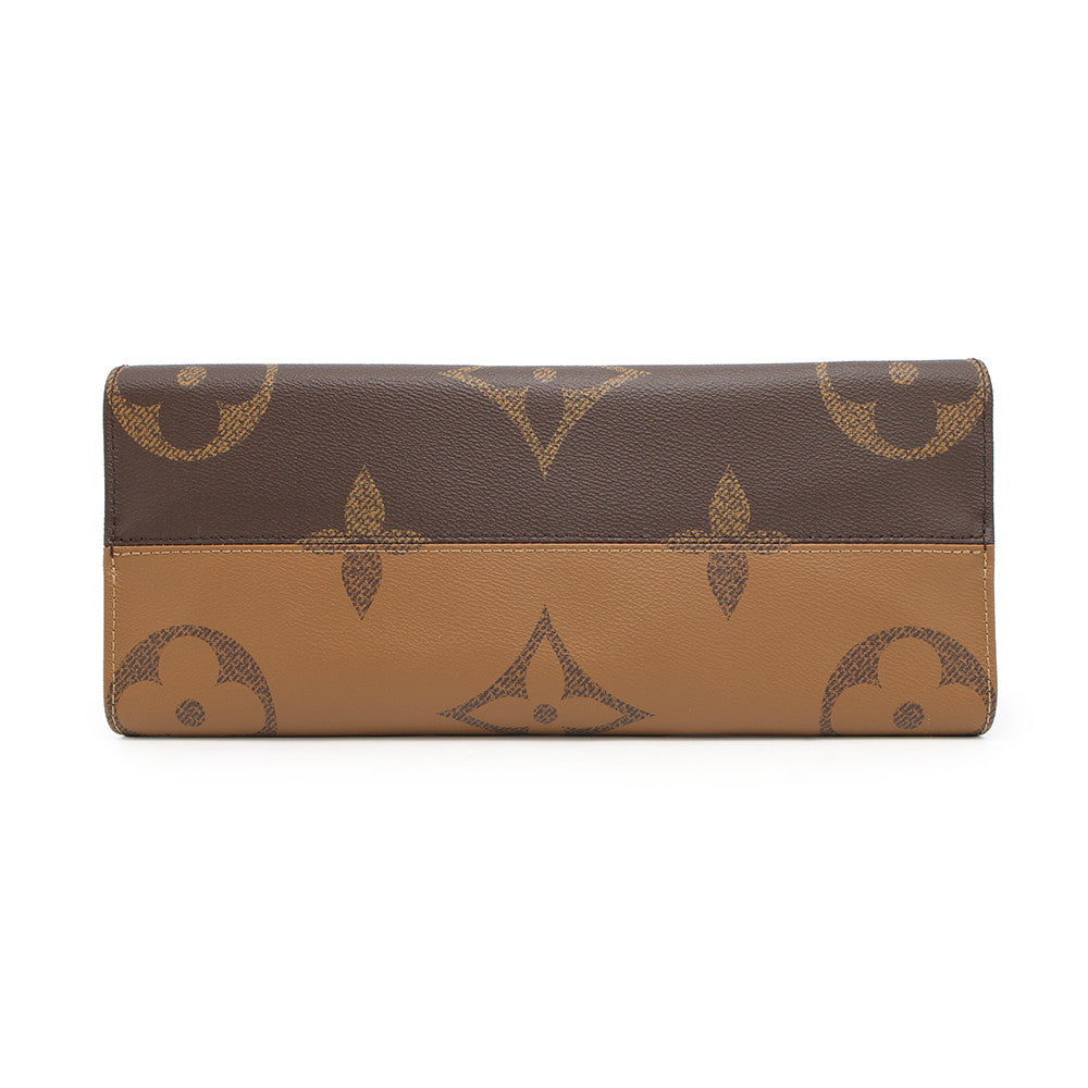 Louis Vuitton Onthego RedM45321 Reverse Giant Monogram Canvas Handbag 5