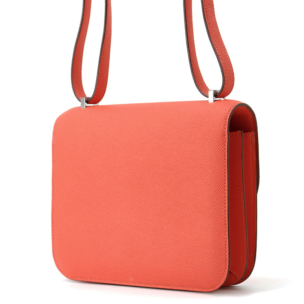 Constance Miroir Orange Field Epsom Size Handbag Mini Travel Bag