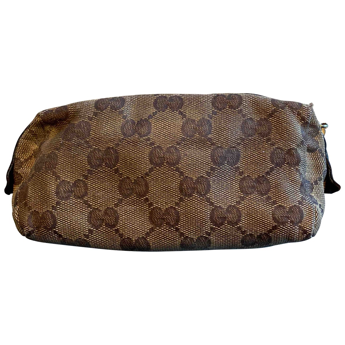 Gucci brown cloth travel bag