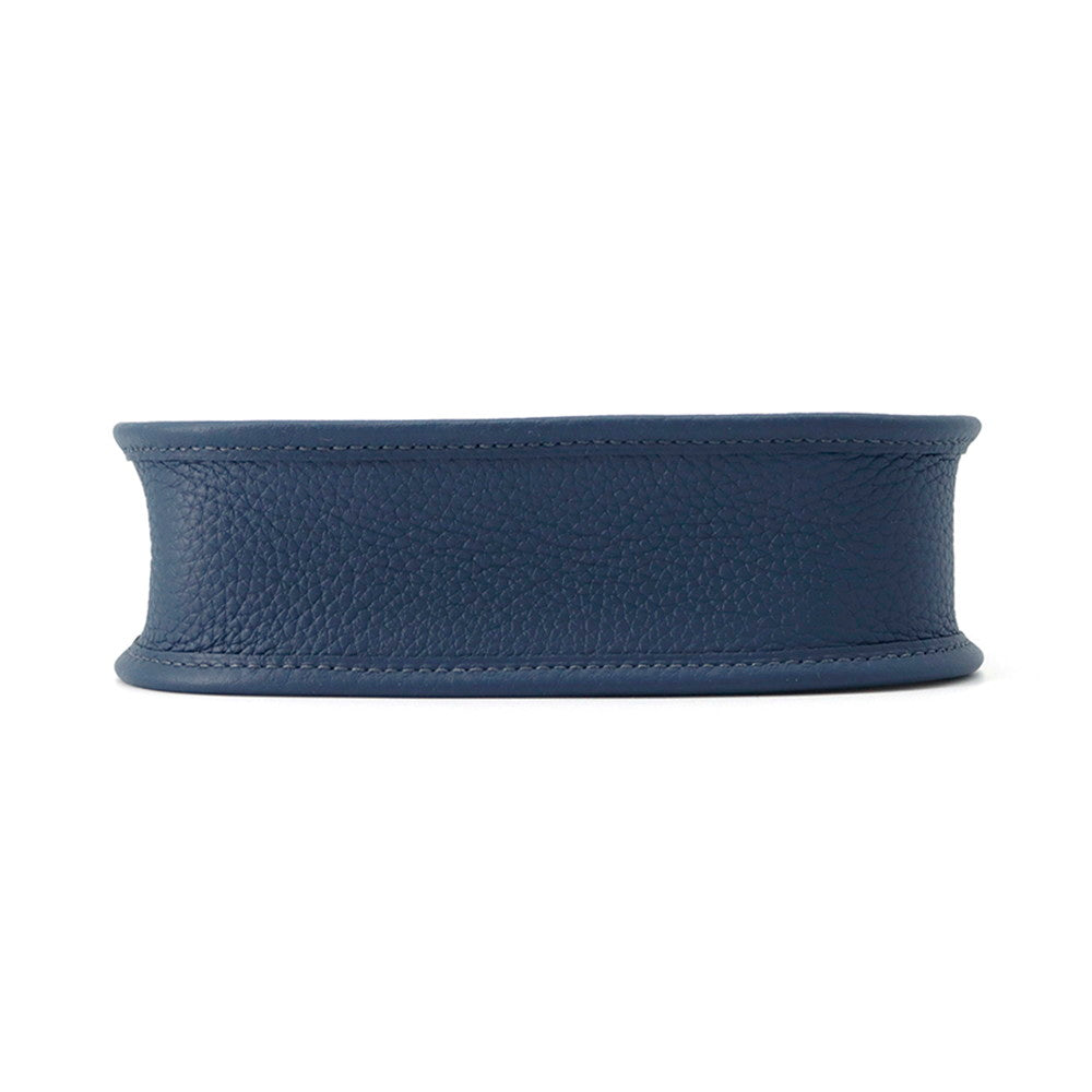 Evelyne Short De Prusse Taurillon Clemence Size Blue Travel Bag