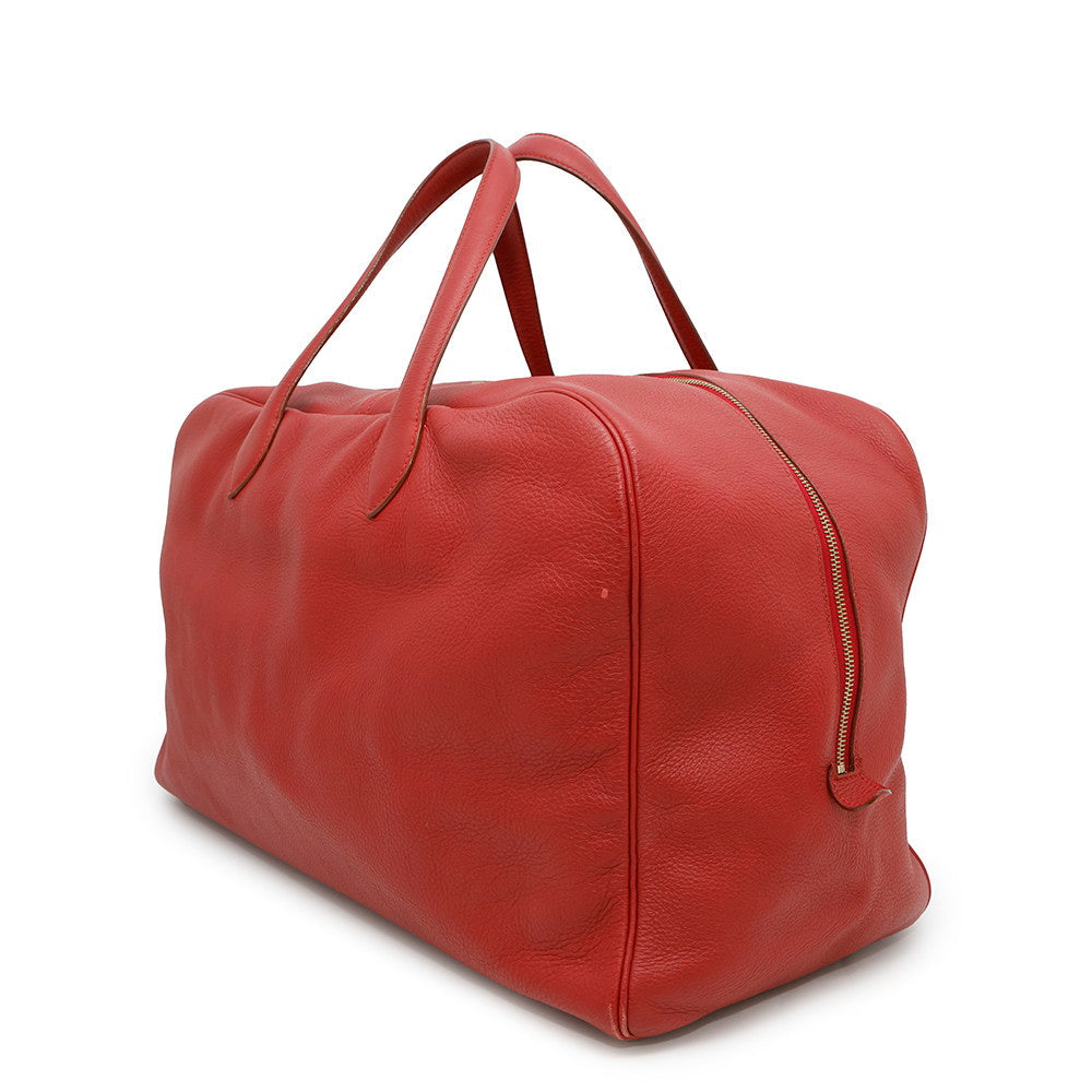 Victoria Taurillon Clemence Size Handbag Red Travel Bag
