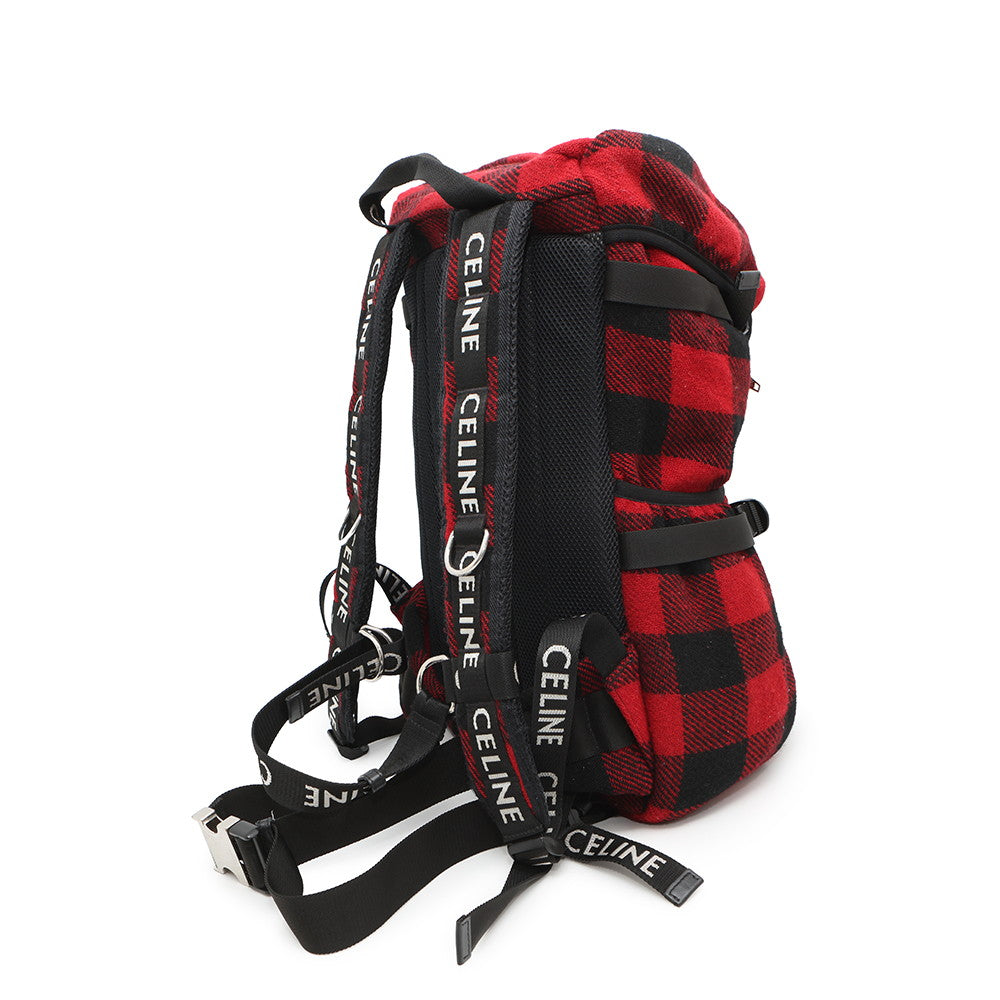 Homme By Hedi Slimane Tracking Backpack Handbag Canvas Black