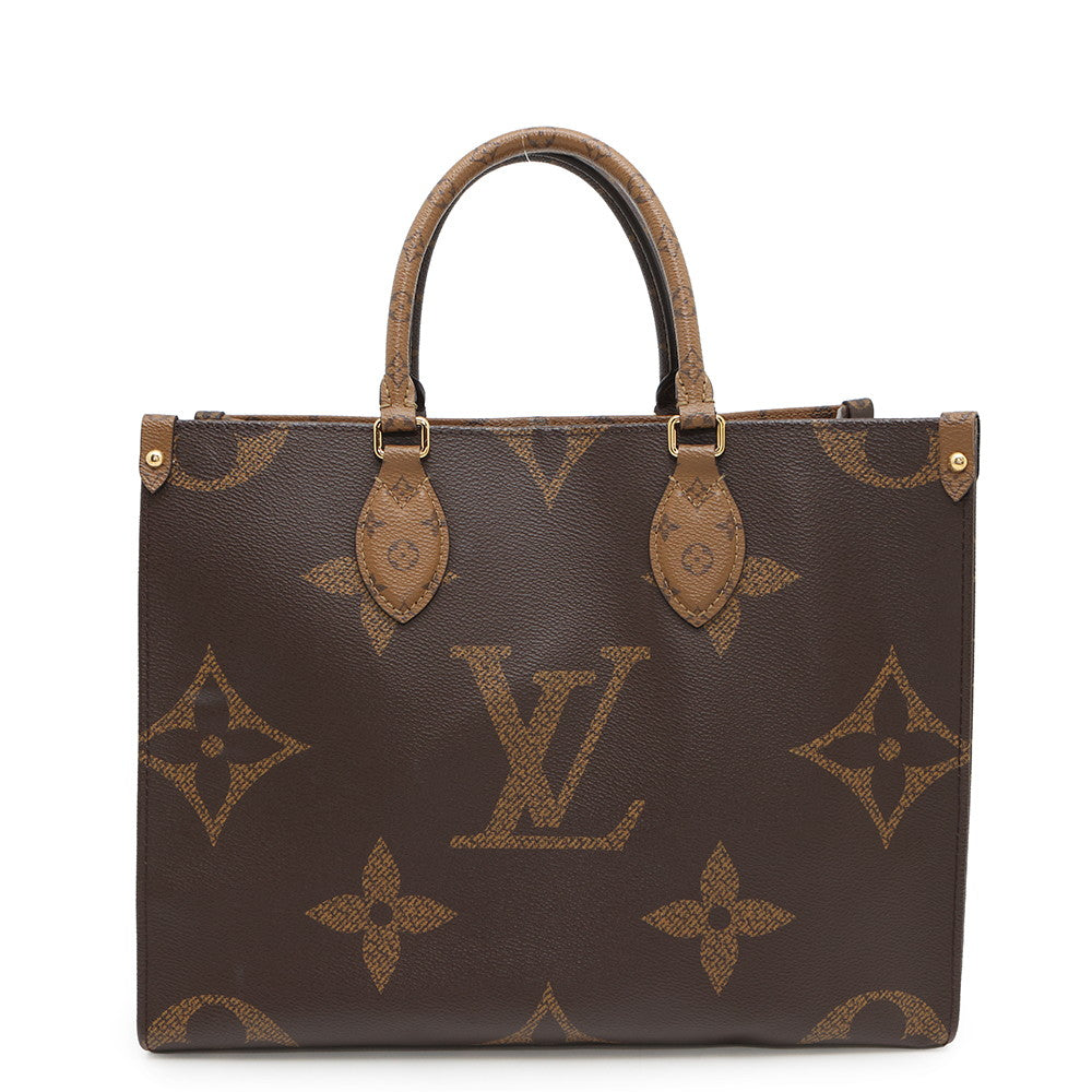 Louis Vuitton Onthego RedM45321 Reverse Giant Monogram Canvas Handbag 3