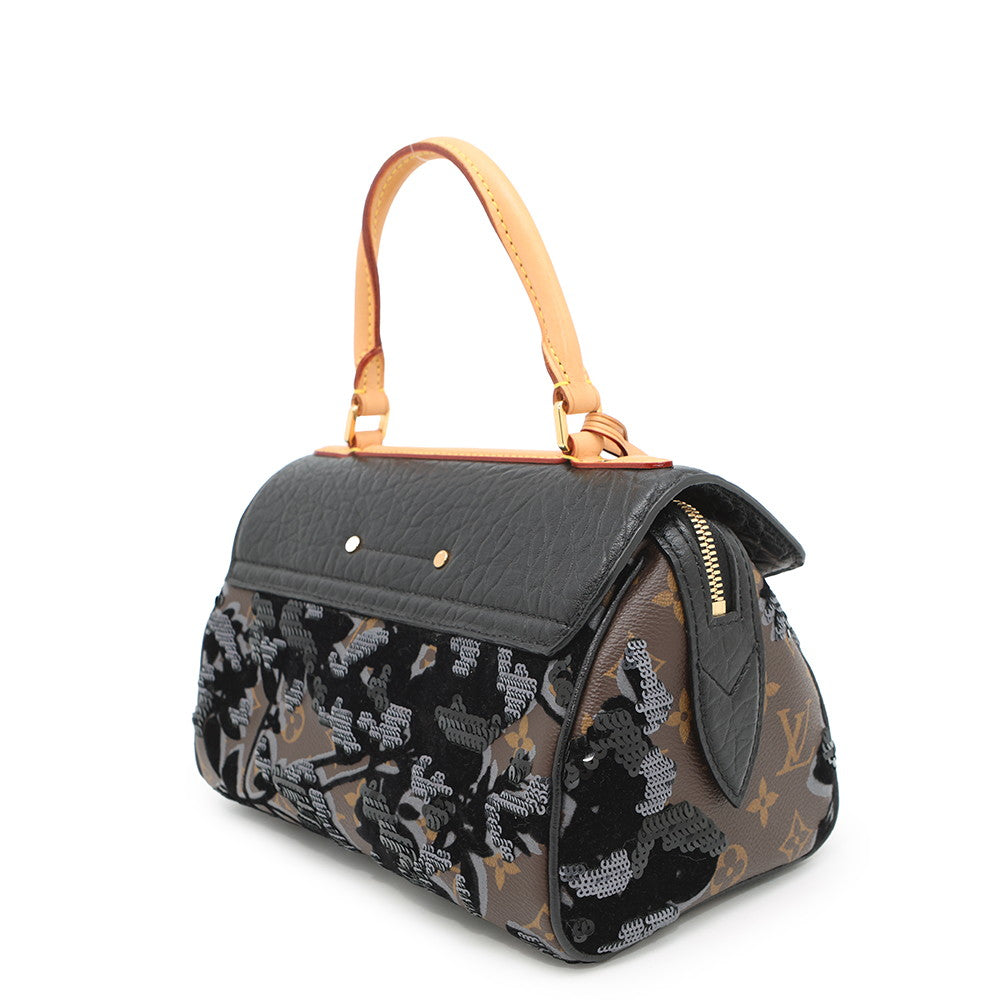 Louis Vuitton carro l NoirM40434 Fleur de Monogram Brown Handbag