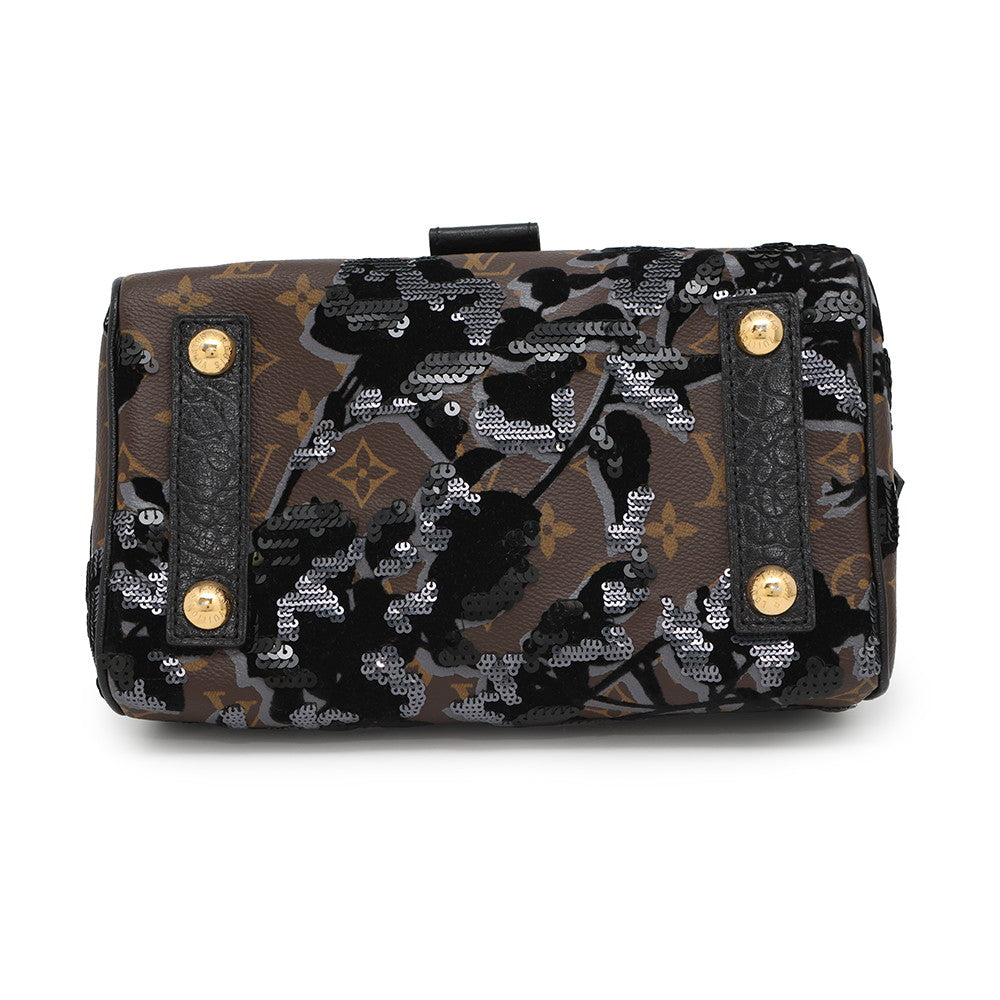 Louis Vuitton carro l NoirM40434 Fleur de Monogram Brown Handbag