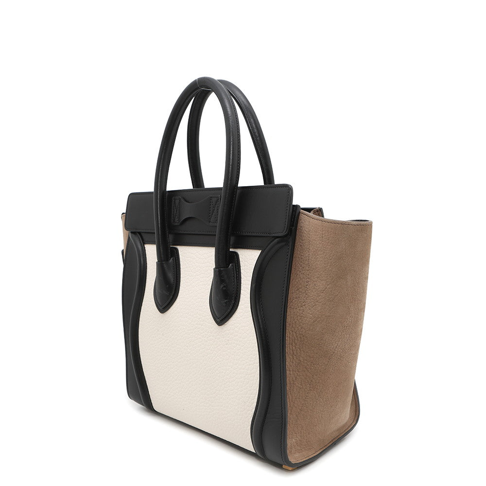 Luggage Shopper Gray Size Micro Handbag Leather Black Travel Bag