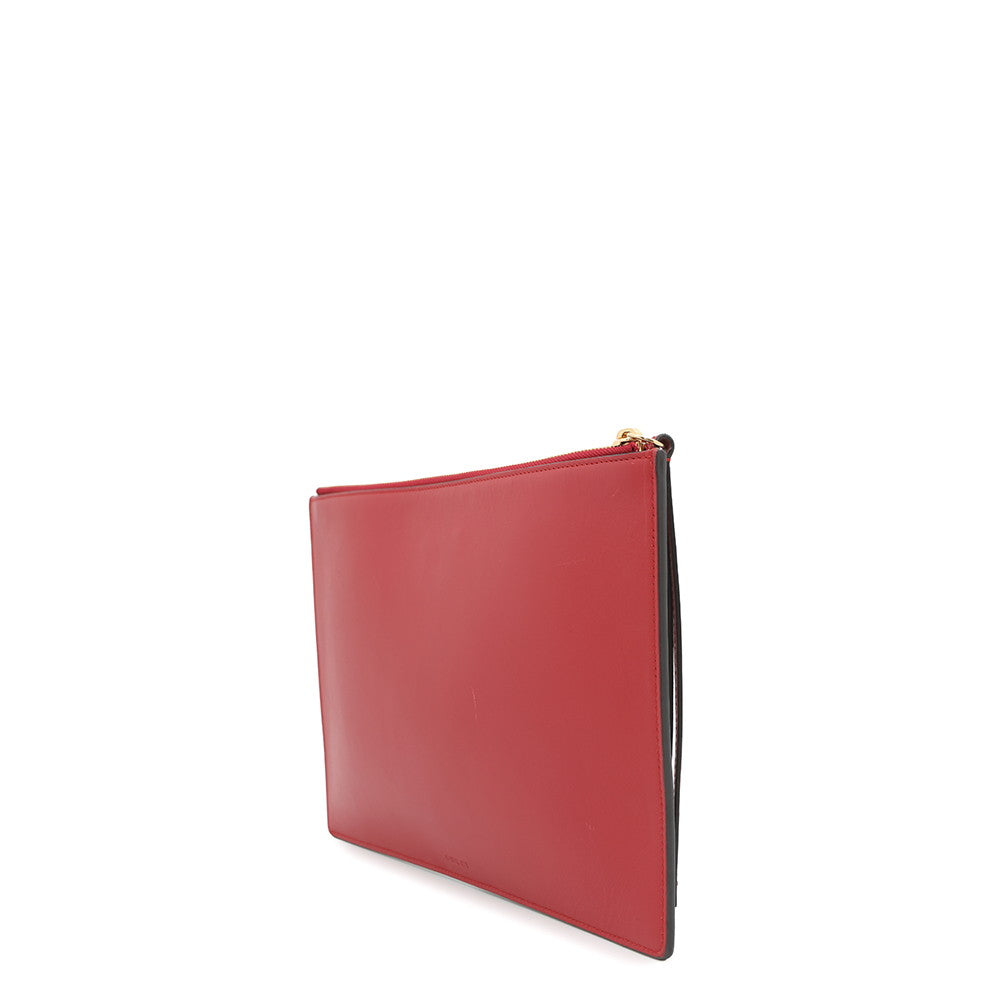 Gucci Bosco Clutch Bag Pink Red506280 Supreme Leather Suede