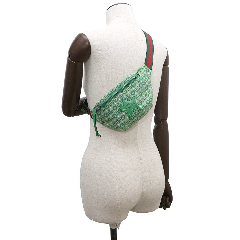 Gucci Children Star Crossbody Bag Green502095 Canvas