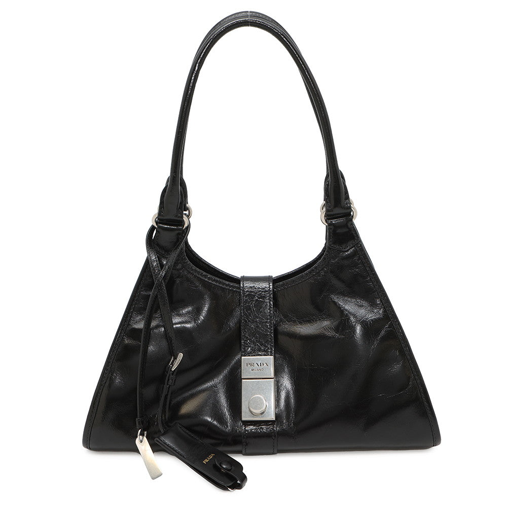 Hobo Bag Bg Calf Size Leather Black Travel Bag
