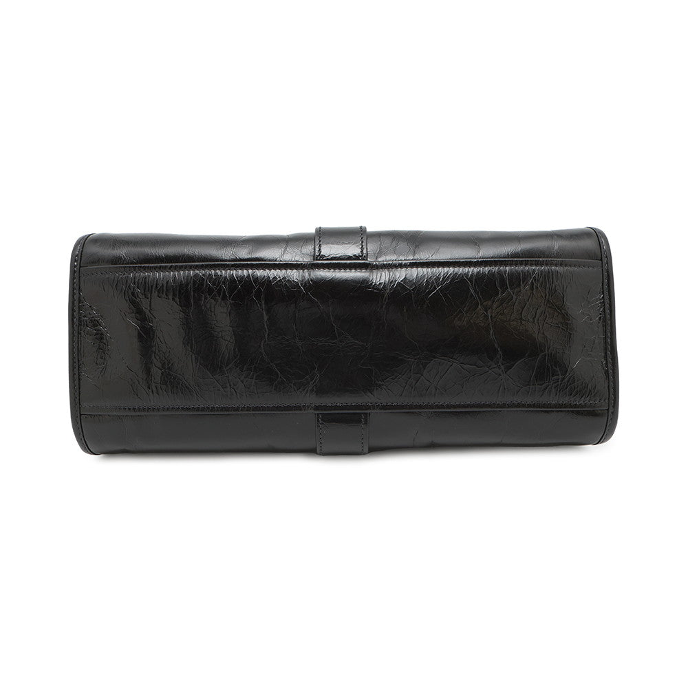 Hobo Bag Bg Calf Size Leather Black Travel Bag