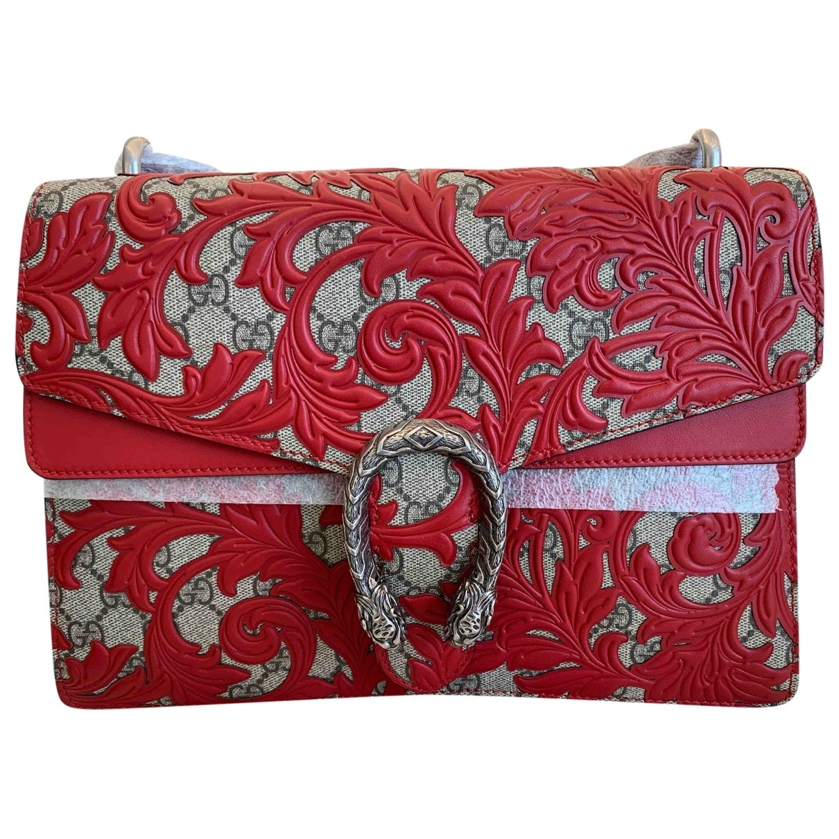 Gucci dionysus red cloth handbag