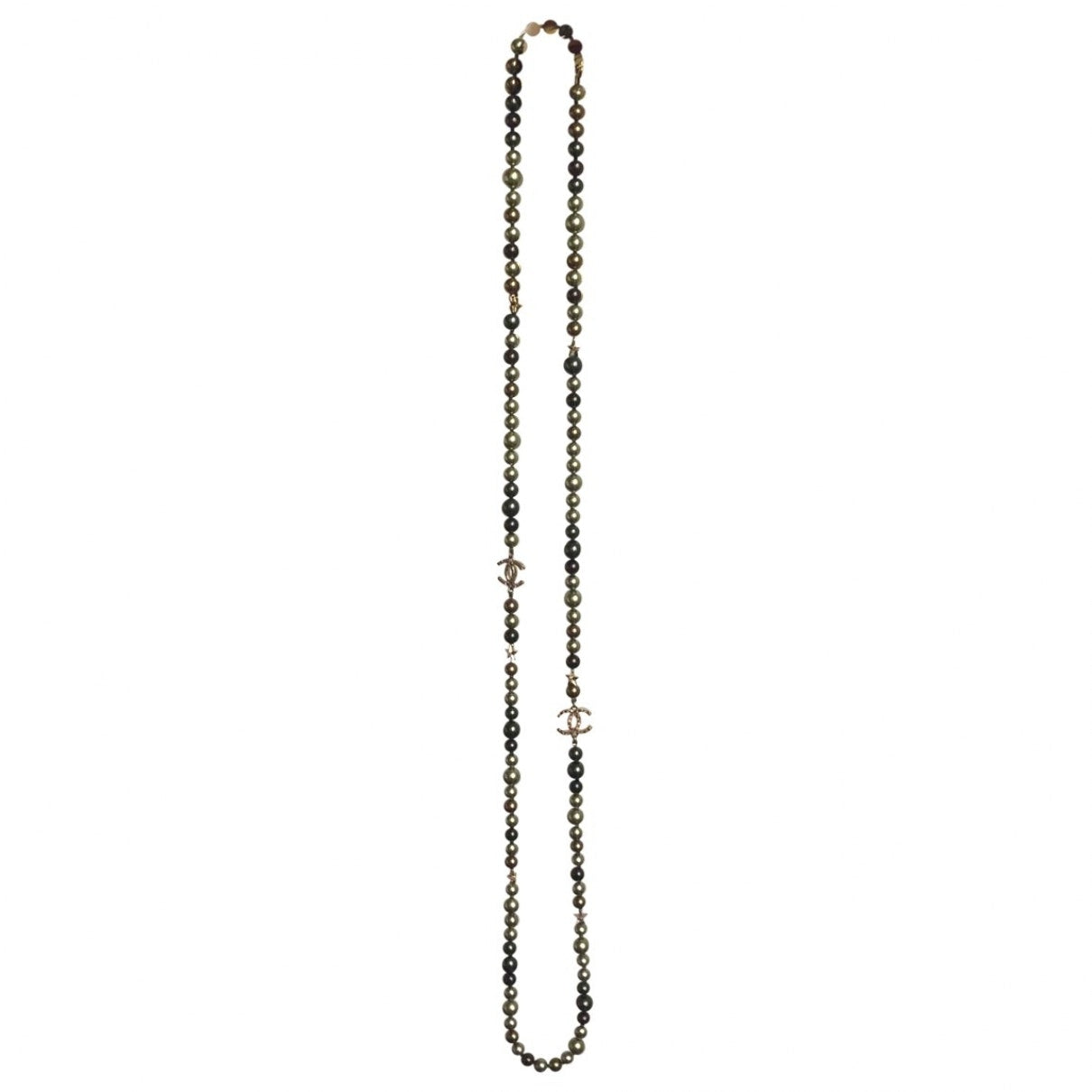 Chanel multicolour metal necklaces