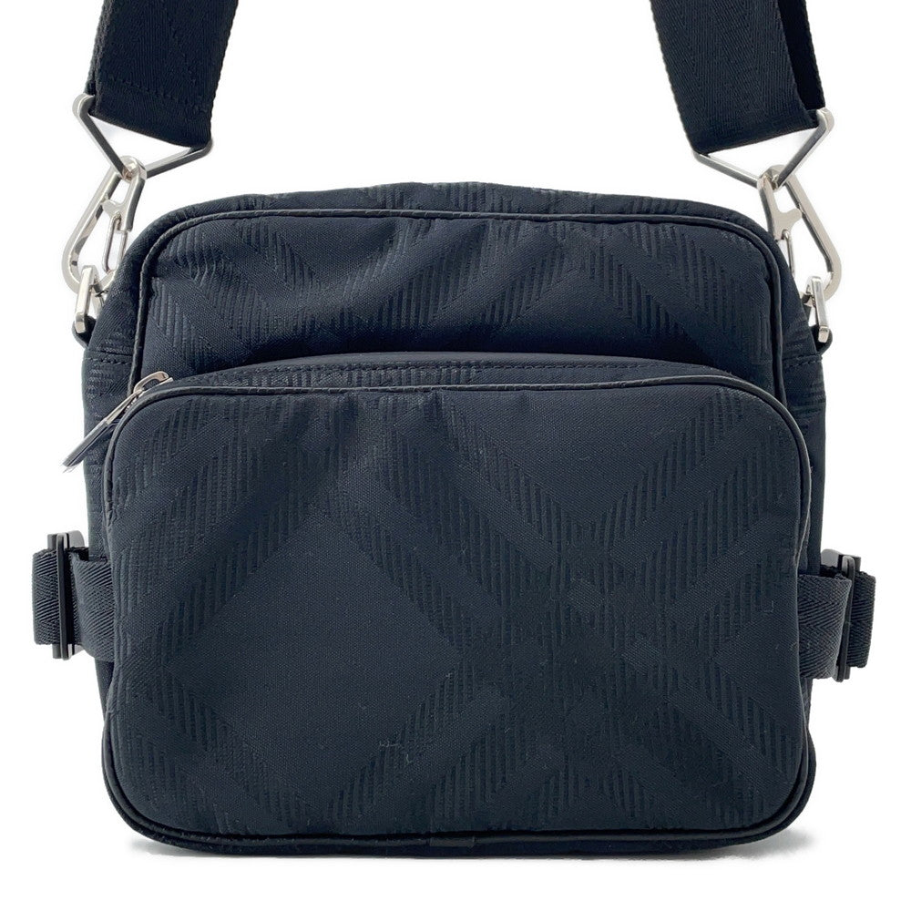 Burberry Cross Body Bag Black80853801 Leather Nylon Crossbody Bag