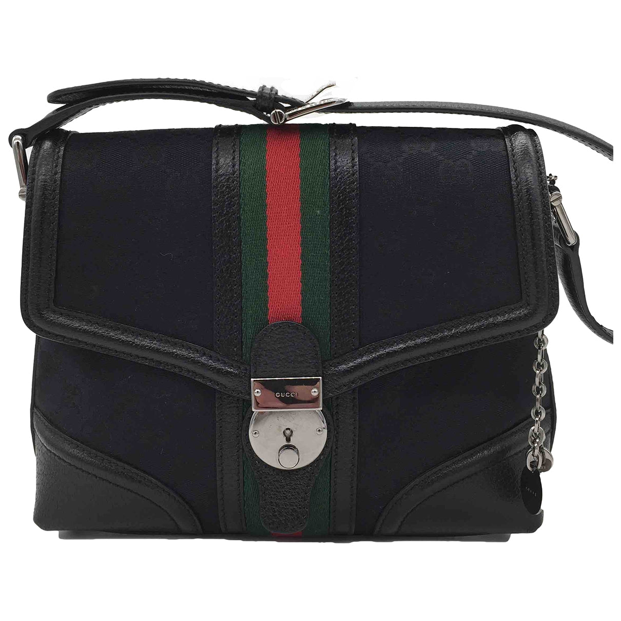 Gucci black cloth handbag