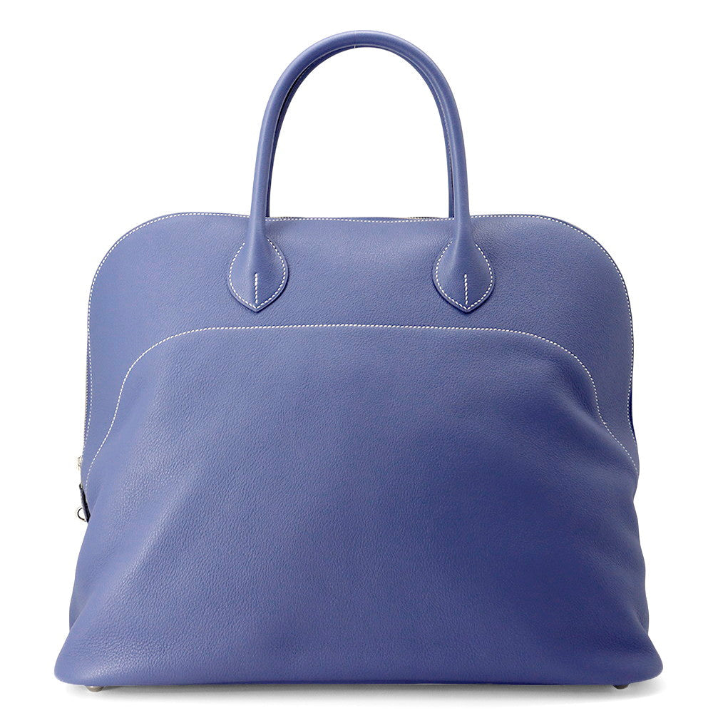 Bolide Relax Brighton Taurillon Nobillo Size Handbag Blue Travel Bag