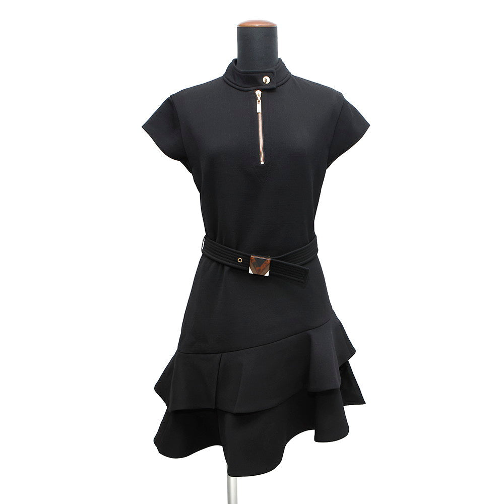 Louis Vuitton Frill dress Black Apparel
