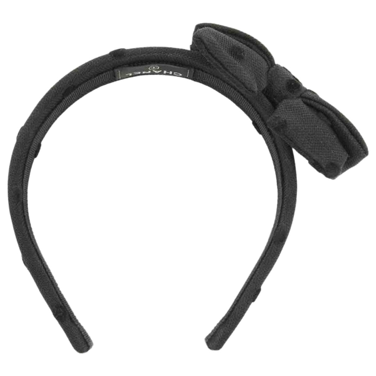 Chanel black cloth hair accessories