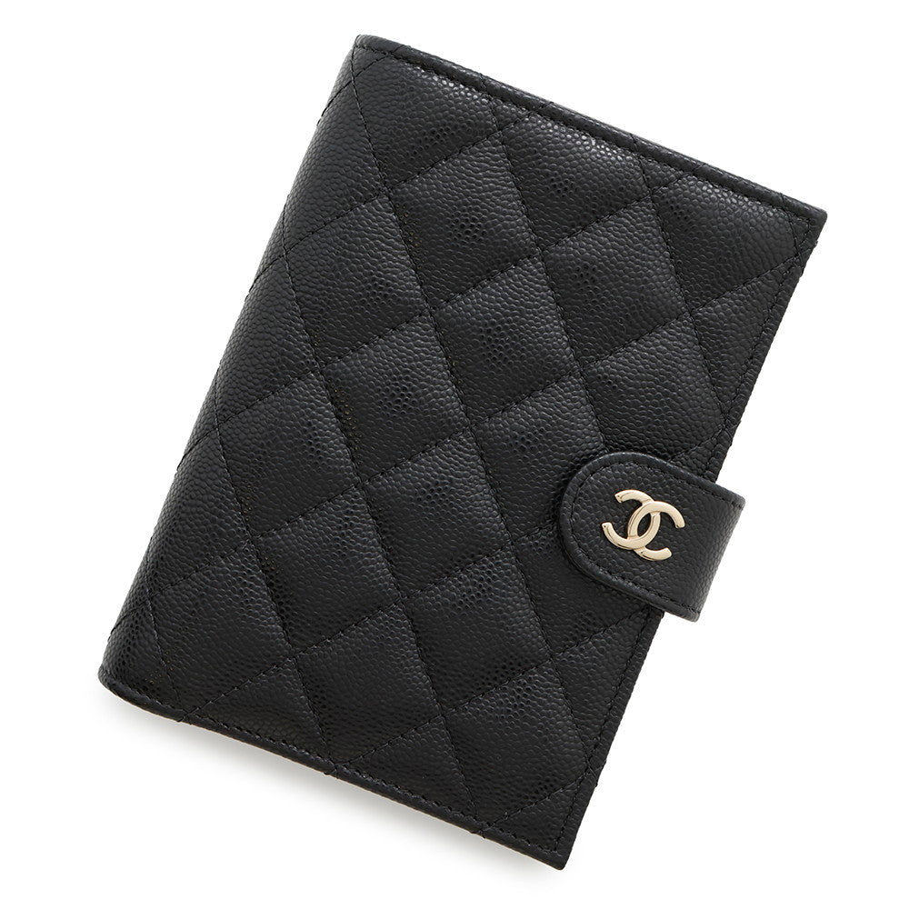 Chanel passport BlackAP3791 caviar Wallet Case
