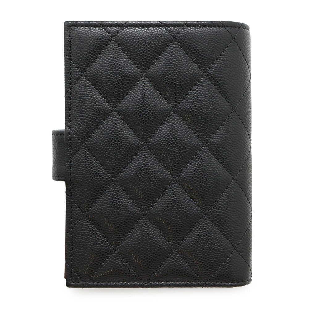 Chanel passport BlackAP3791 caviar Wallet Case
