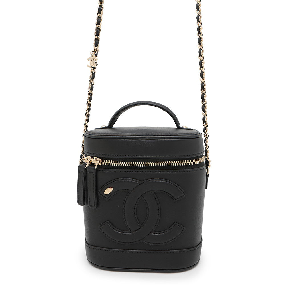 Chanel Vanity ChainShoulder BlackAS0323 Lambskin Shoulder Bag