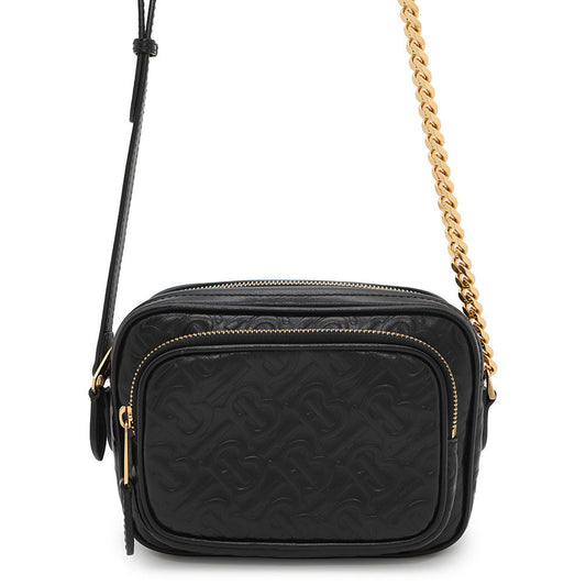 Burberry Camera Bag Black8015241 Leather Travel Bag