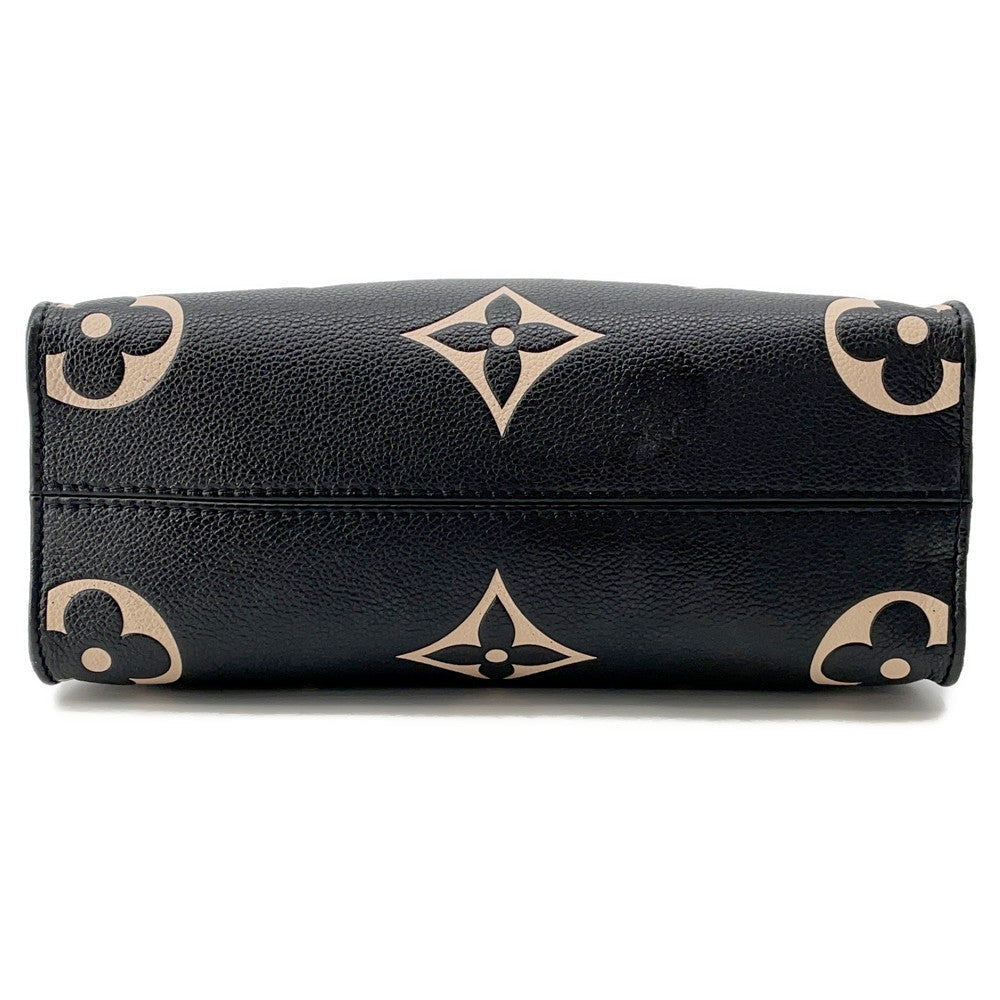 Louis Vuitton Onthego BeigeM45659 Bicolor Monogram Empreinte Leather Noir Handbag
