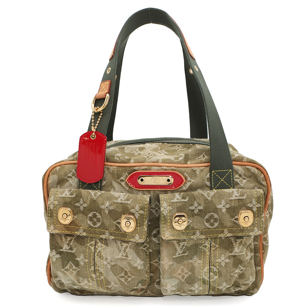 Louis Vuitton Jasmin LichenM95772 Monogrammed Denim Handbag