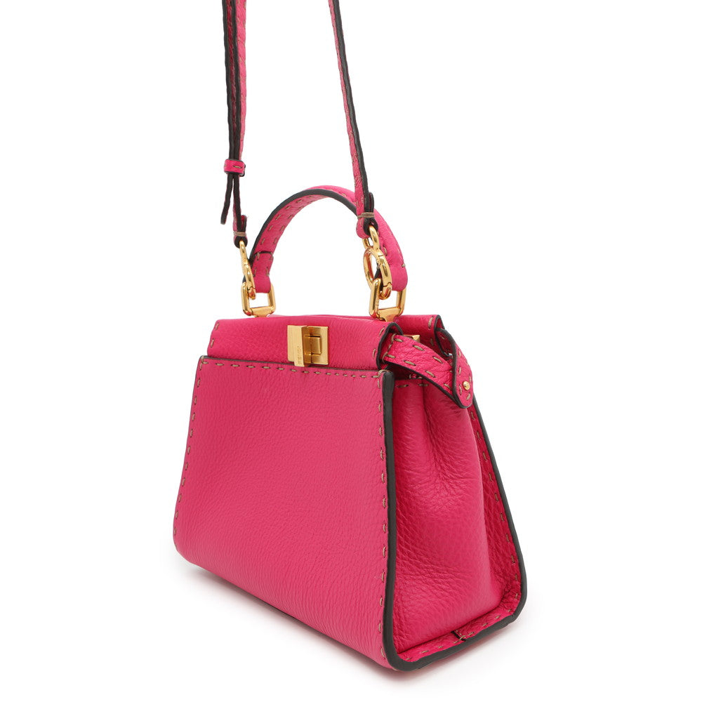 Fendi Selleria Peekaboo 2Waybag Pink8Bn244 Leather Mini Travel Bag