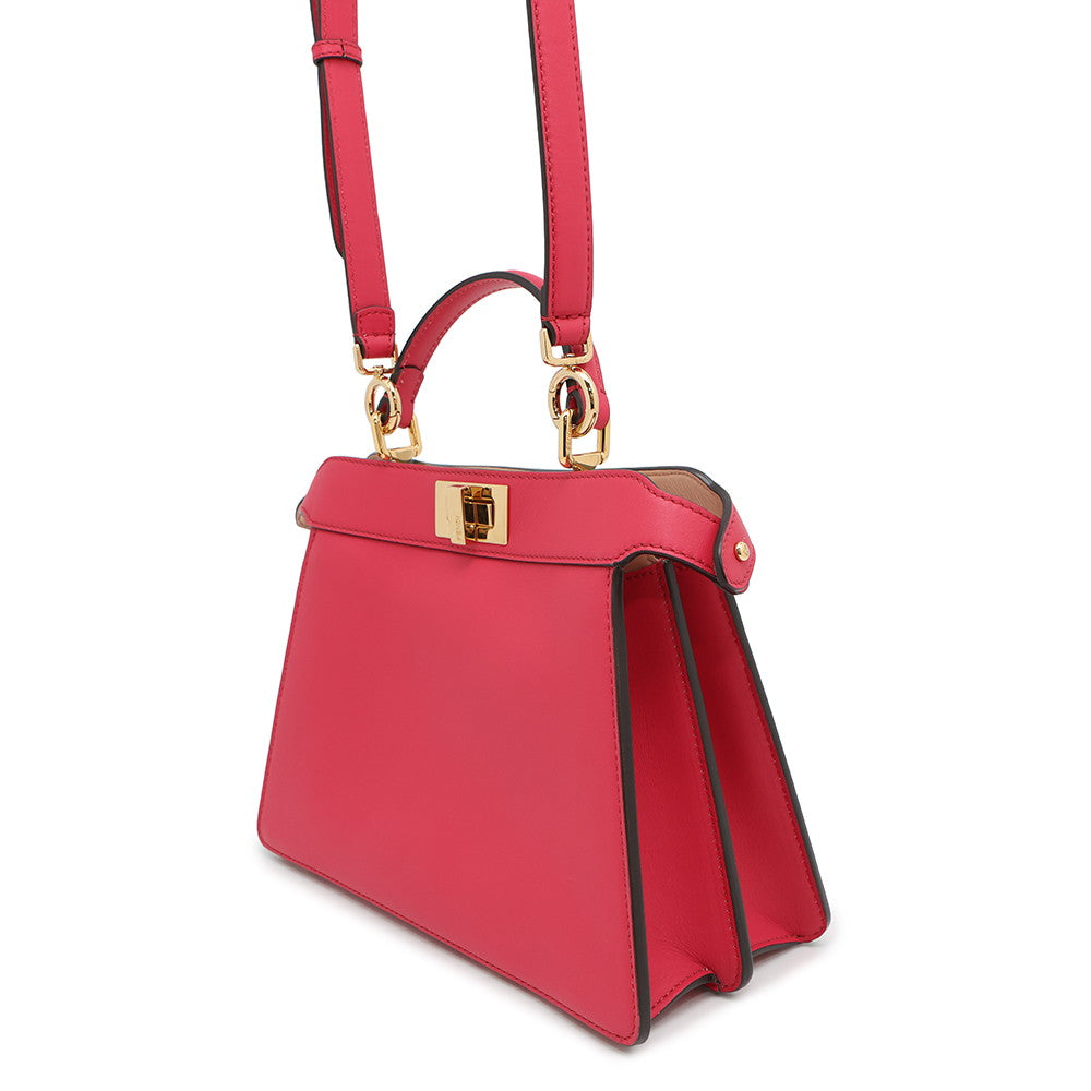 Fendi Peekaboo See You Pink8Bn327 Leather Small Travel Bag