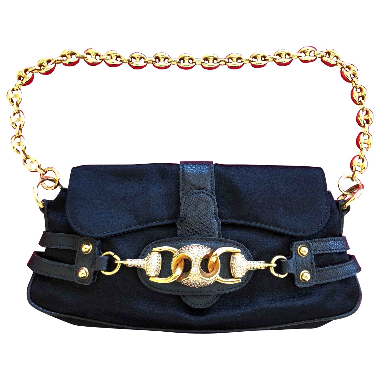 Gucci black synthetic handbag