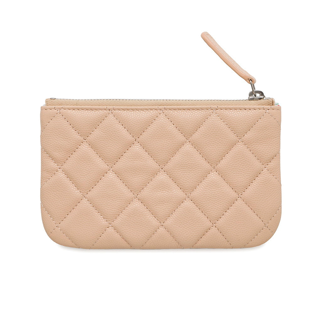 Chanel CC Logo Matelasse BeigeAP4335 Caviar Leather Mini Bag