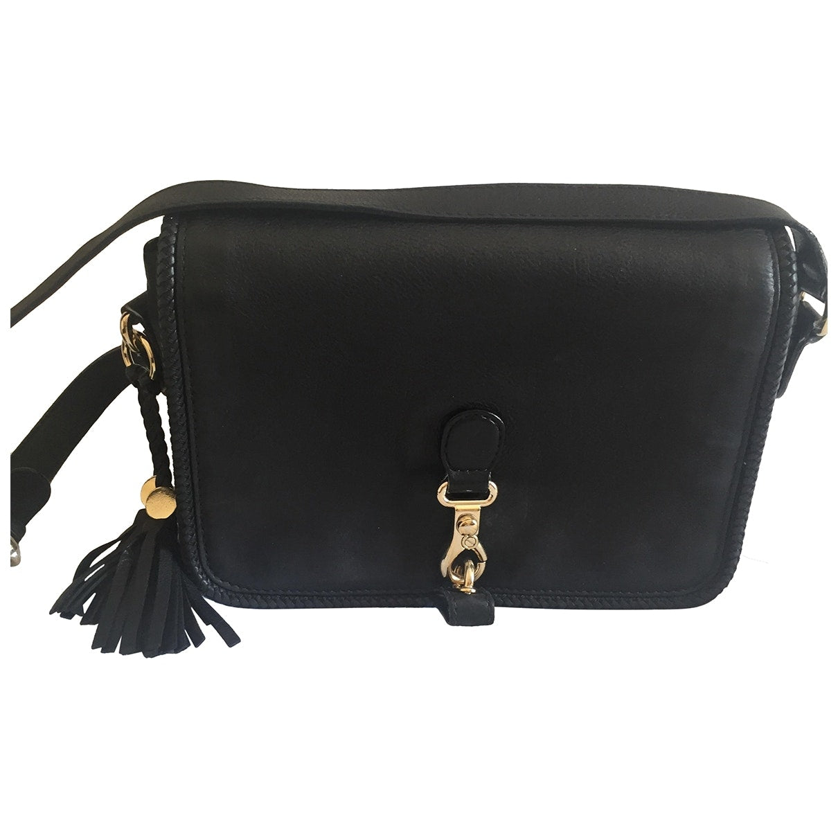 Gucci marrakech black leather handbag