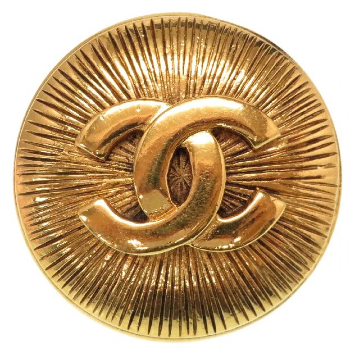 Chanel CC Gold Metal Pins & Brooches