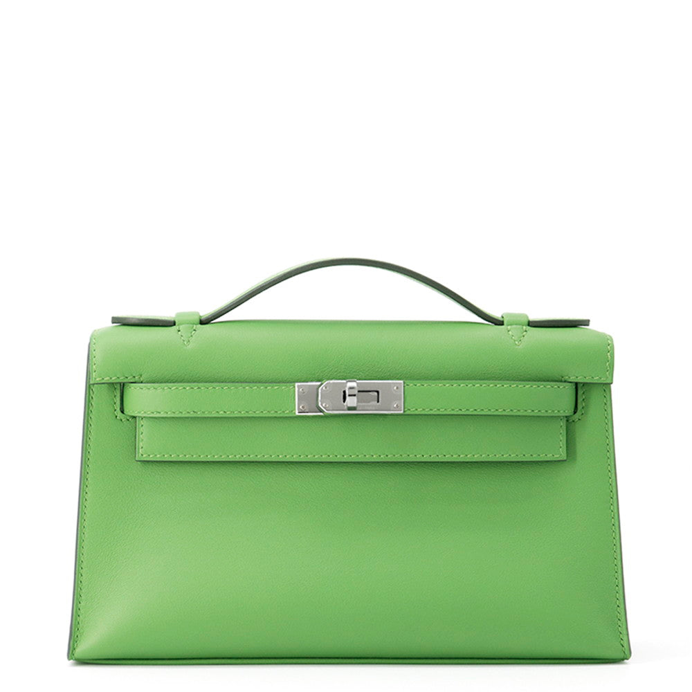 Pochettekelly Vert Yucca Swift Handbag Leather Travel Bag