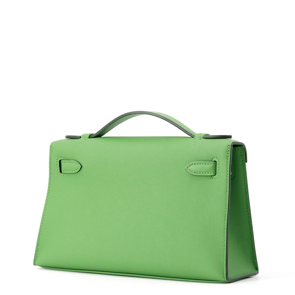 Pochettekelly Vert Yucca Swift Handbag Leather Travel Bag