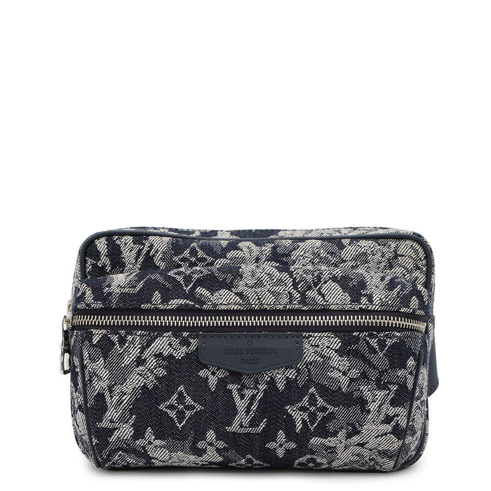 Louis Vuitton Bumbag Outdoor NavyM57281 Tapestry Monogram Handbag