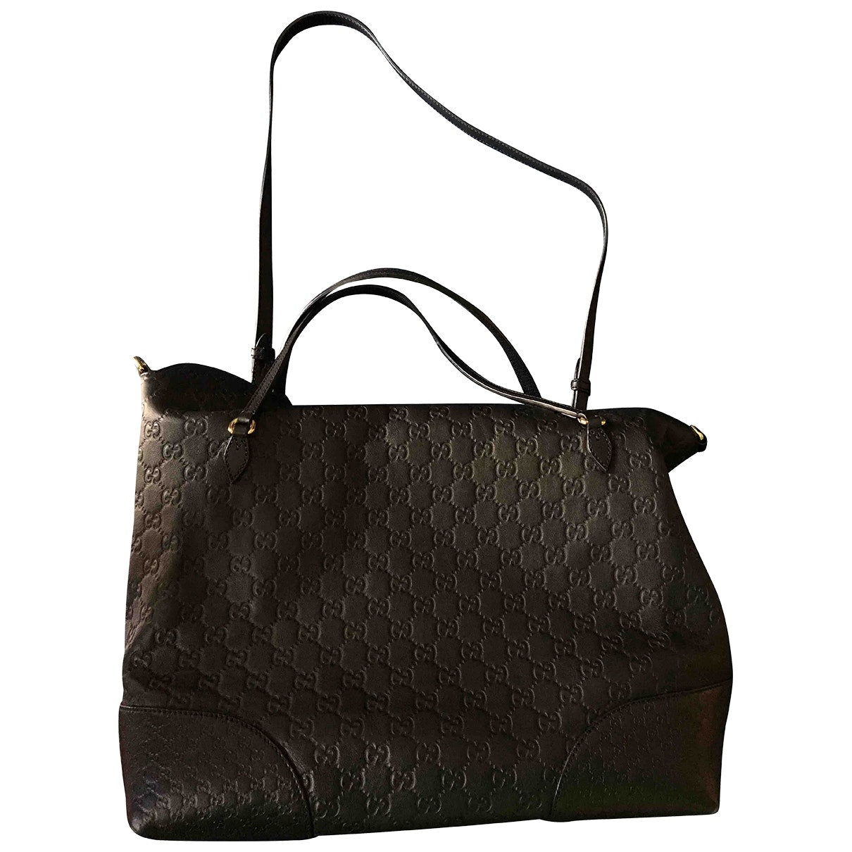 Gucci black leather handbag