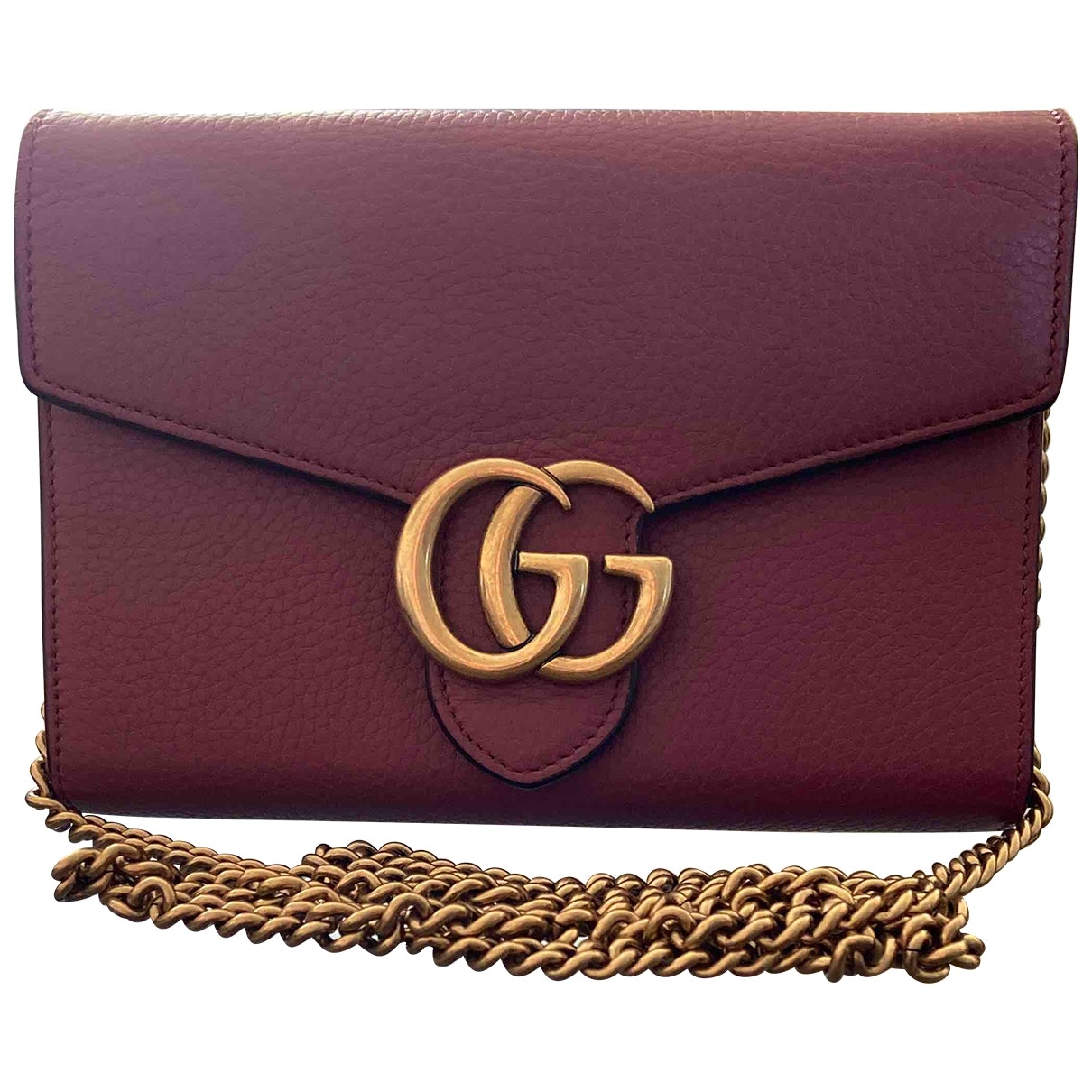 Gucci marmont leather clutch bag