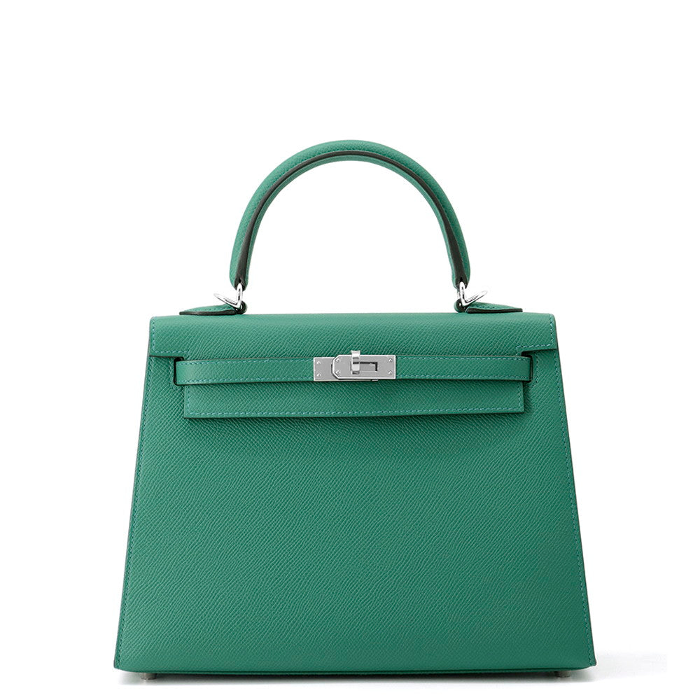 Kelly Sellier Vert Vertigo Epsom Size Handbag Travel Bag