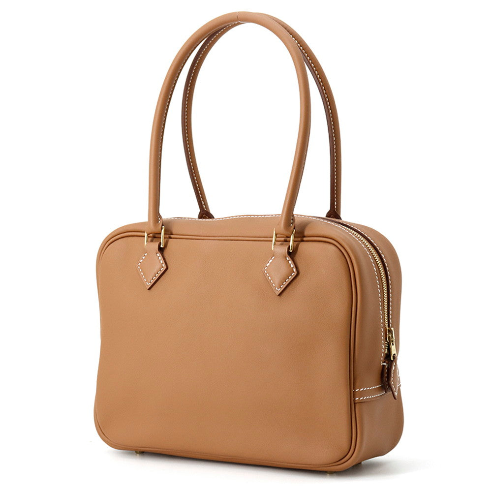 Plume Swift Size Handbag Leather Gold Travel Bag
